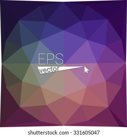 dark multicolor black blue yellow green red orange geometric rumpled triangular low poly style gradient illustration graphic background. Vector polygonal design for your business.