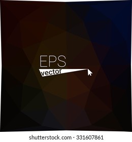 dark multicolor black blue yellow green red orange geometric rumpled triangular low poly style gradient illustration graphic background. Vector polygonal design for your business.