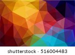Dark multicolor blurry triangle pattern. A completely new color illustration in a vague style. The polygonal design can be used for your web site.