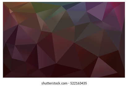 Dark Multicolor modern geometrical abstract background. Texture, seamless background. Geometric background in Origami style with gradient. 