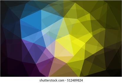Dark multicolor polygon abstract pattern. A sample with polygonal shapes. The completely new template can be used for your brand book. Dark multicolor polygon abstract pattern. A sample with polygonal shapes. The completely new template can be used for your brand book.