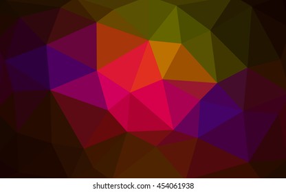 Dark multicolor polygonal illustration, which consist of triangles. Triangular design for your business. Geometric background in Origami style with gradient. Dark multicolor polygonal illustration, which consist of triangles. Triangular design for your business. Geometric background in Origami style with gradient.