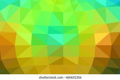 Dark multicolor polygonal illustration, which consist of triangles. Triangular design for your business. Geometric background in Origami style with gradient.