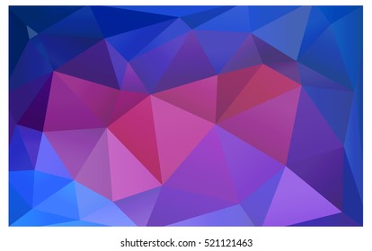 Dark Multicolor polygonal illustration, which consist of triangles. Triangular design for your business. Creative geometric background in Origami style with gradient