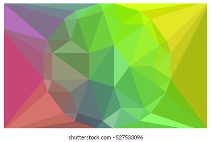 Dark Multicolor polygonal illustration, which consist of triangles. Triangular pattern for your business design. Geometric background in Origami style with gradient. 