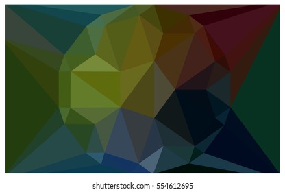 Dark Multicolor polygonal illustration, which consist of triangles with a gemstone in center. Triangular design of a huge diamond for your business. Creative geometric background of gems.