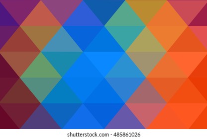 Dark multicolor polygonal template. Creative illustration in halftone style with gradient. Brand-new design for your business.