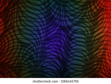 Dark Multicolor, Rainbow vector abstract doodle pattern. Colorful illustration in abstract style with doodles and Zen tangles. The doodle design can be used for your web site.