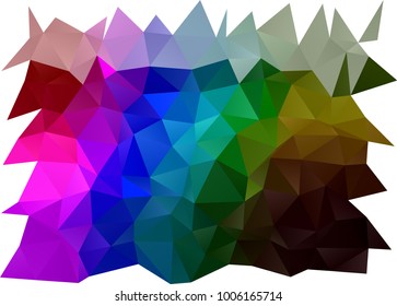 Dark Multicolor, Rainbow vector abstract polygonal background. A completely new color illustration in a vague style. The polygonal design can be used for your web site.