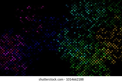 Dark Multicolor, Rainbow vector abstract textured polygonal background. Blurry rectangular design. The pattern with repeating rectangles can be used for background.