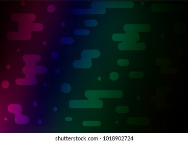 Dark Multicolor, Rainbow vector abstract doodle pattern. A vague abstract illustration with doodles in Indian style. The doodle design can be used for your web site.