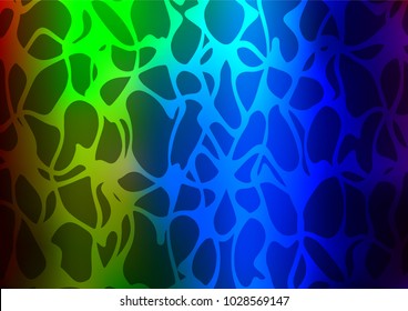 Dark Multicolor, Rainbow vector abstract doodle texture. A vague abstract illustration with doodles in Indian style. Hand painted design for web, wrapping, wallpaper.