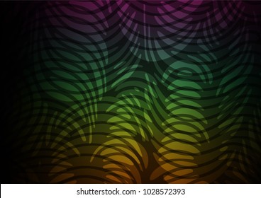 Dark Multicolor, Rainbow vector abstract doodle pattern. Brand-new colored illustration in blurry style with doodles. The pattern can be used for wallpapers and coloring books.