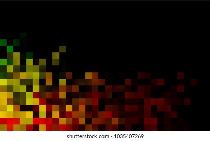 Dark Multicolor, Rainbow vector abstract textured polygonal background. Blurry rectangular design. The pattern with repeating rectangles can be used for background.