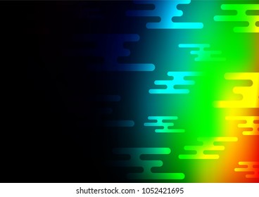 Dark Multicolor, Rainbow vector abstract doodle texture. Glitter abstract illustration with doodles and Zen tangles. The pattern can be used for heads of websites and designs.