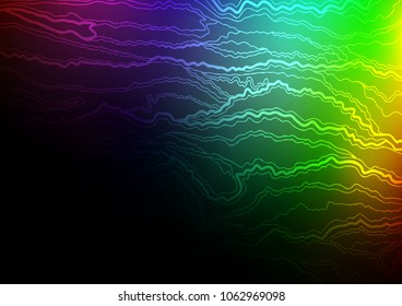 Dark Multicolor, Rainbow vector abstract doodle texture. Modern geometrical abstract illustration with doodles. The completely new template can be used for your brand book.
