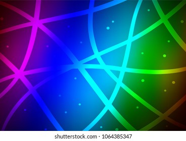 Dark Multicolor, Rainbow vector abstract doodle background. Geometric doodle illustration in Origami style with gradient. The pattern can be used for coloring books and pages for kids.
