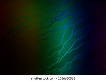 Dark Multicolor, Rainbow vector abstract doodle background. A completely new color illustration in doodle style. The completely new template can be used for your brand book.