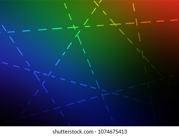 Dark Multicolor, Rainbow vector abstract doodle background. Ethnic elegant natural pattern with gradient. Hand painted design for web, leaflet, textile.