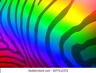 Dark Multicolor, Rainbow vector abstract doodle pattern. Geometric doodle illustration in Origami style with gradient. The completely new template can be used for your brand book.