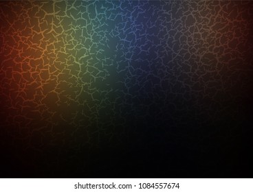 Dark Multicolor, Rainbow vector abstract doodle background. Glitter abstract illustration with doodles and Zen tangles. The best blurred design for your business.