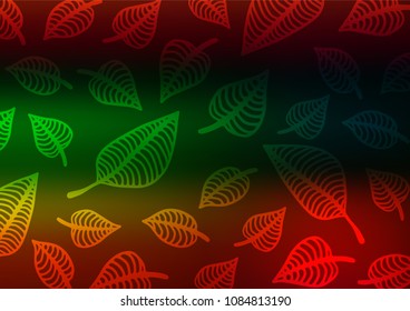 Dark Multicolor, Rainbow vector abstract doodle pattern. A vague abstract illustration with doodles in Indian style. A completely new template for your business design.