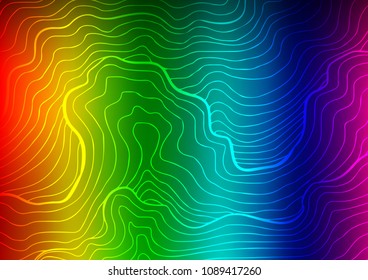 Dark Multicolor, Rainbow vector abstract doodle background. A vague abstract illustration with doodles in Indian style. The completely new template can be used for your brand book.