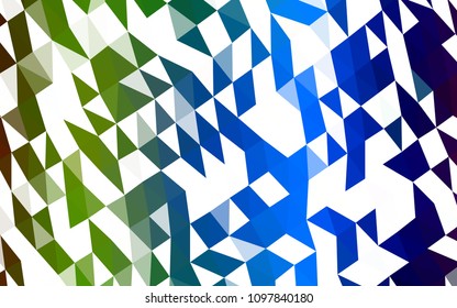 Dark Multicolor, Rainbow vector abstract mosaic pattern. Colorful illustration in abstract style with gradient. The polygonal design can be used for your web site.