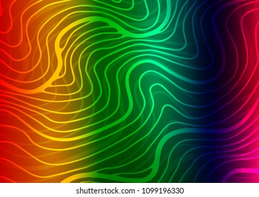 Dark Multicolor, Rainbow vector abstract doodle pattern. Sketchy hand drawn doodles on blurred background. The pattern can be used for wallpapers and coloring books.