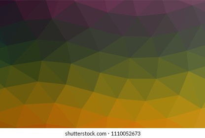 Dark Multicolor, Rainbow vector abstract polygonal background. Modern geometrical abstract illustration with gradient. The completely new template can be used for your brand book.