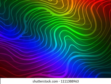 Dark Multicolor, Rainbow vector abstract doodle template. Ethnic elegant natural pattern with gradient. The doodle design can be used for your web site.