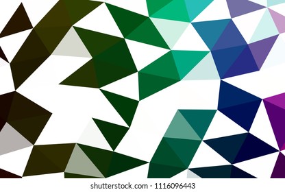 Dark Multicolor, Rainbow vector abstract polygonal abstract polygonal. A completely new color illustration in a vague style. The elegant pattern can be used as part of a brand book.