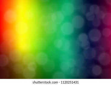 Dark Multicolor, Rainbow vector abstract bokeh pattern. Glitter abstract illustration with an elegant design. A completely new design for your business.