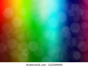 Dark Multicolor, Rainbow vector abstract blurred pattern. An elegant bright illustration with gradient. The elegant pattern for brand book.
