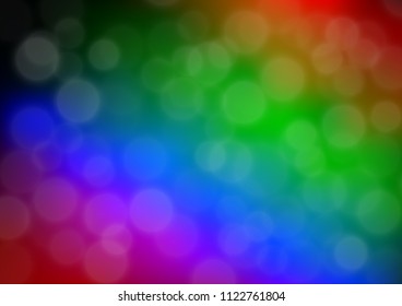 Dark Multicolor, Rainbow vector abstract blurred pattern. Modern geometrical abstract illustration with gradient. The blurred design can be used for your web site.
