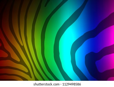 Dark Multicolor, Rainbow vector abstract doodle background. Creative illustration in blurred style with doodles and Zen tangles. Brand-new design for your business.