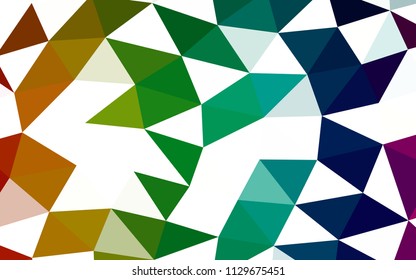 Dark Multicolor, Rainbow vector abstract mosaic abstract mosaic. Modern geometrical abstract illustration with gradient. The completely new template can be used for your brand book.