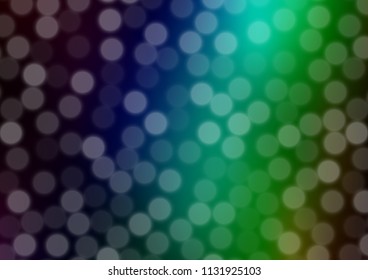 Dark Multicolor, Rainbow vector abstract blurred template. Colorful abstract illustration with gradient. Brand new style for your business design.