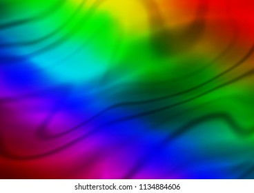 Dark Multicolor, Rainbow vector abstract background. An elegant bright illustration with gradient. Brand new style for your business design.