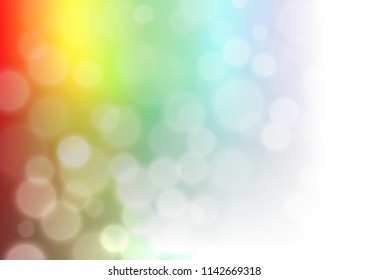 Dark Multicolor, Rainbow vector abstract bright bokeh background. Colorful illustration in blurry style with gradient. A completely new template for your design.
