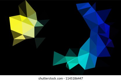 Dark Multicolor, Rainbow vector abstract mosaic pattern. A vague abstract illustration with gradient. The elegant pattern can be used as part of a brand book.
