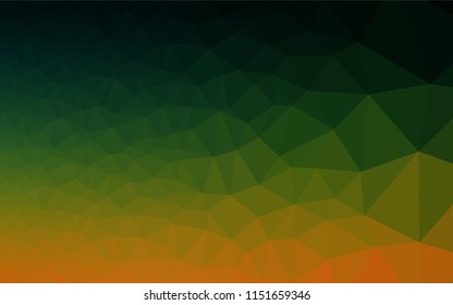 Dark Multicolor, Rainbow vector abstract mosaic pattern. Creative geometric illustration in Origami style with gradient. A completely new template for your business design.