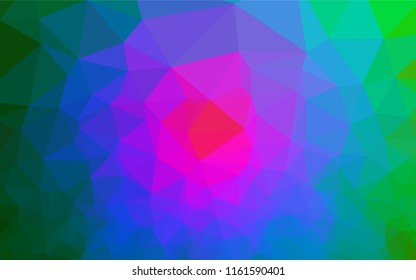 Dark Multicolor, Rainbow vector abstract polygonal cover. Colorful illustration in abstract style with gradient. The textured pattern can be used for background.