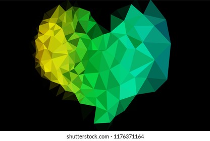 Dark Multicolor, Rainbow vector abstract mosaic pattern. Colorful illustration in abstract style with gradient. A completely new design for your business.