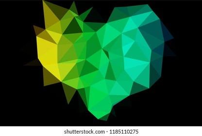 Dark Multicolor, Rainbow vector abstract polygonal texture. An elegant bright illustration with gradient. A new texture for your design.