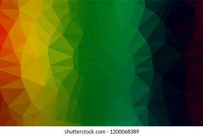 Dark Multicolor, Rainbow vector abstract mosaic pattern. Colorful abstract illustration with gradient. The completely new template can be used for your brand book.