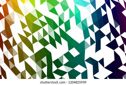 Dark Multicolor, Rainbow vector abstract mosaic backdrop. Colorful illustration in abstract style with gradient. A completely new template for your business design.