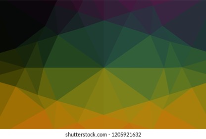 Dark Multicolor, Rainbow vector abstract mosaic background. Brand new colored illustration in blurry style with gradient. Brand new design for your business.