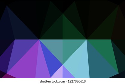 Dark Multicolor, Rainbow vector abstract mosaic backdrop. Brand new colored illustration in blurry style with gradient. The completely new template can be used for your brand book.