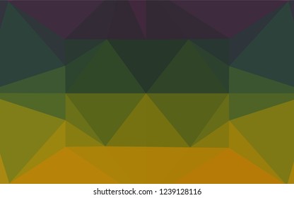 Dark Multicolor, Rainbow vector abstract mosaic background. Colorful abstract illustration with gradient. A completely new template for your business design.